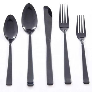 Ensemble de couverts élégants en acier inoxydable de qualité supérieure avec couverts jetables en surface PVD pour le thé, la cuisine et la fête Design moderne - Product Image 6