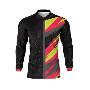 Bán buôn chất lượng hàng đầu Motocross Jersey tùy chỉnh thiết kế logo Motocross Racing thiết kế tốt nhất đi xe đạp mặc