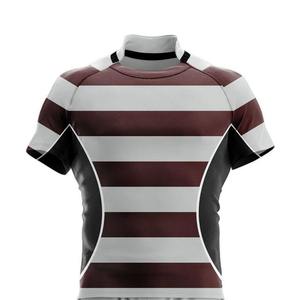 Conjuntos de Uniformes de Rugby para Hombre, Ropa Deportiva, OEM, Alta Calidad, Impresión de Logotipo Personalizada por Transferencia de Calor, 100% Poliéster Transpirable - Product Image 2