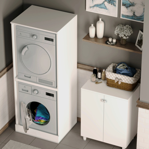 Mueble de Almacenamiento para Cocina, para Lavadora y Secadora de Columna, para Interiores - Product Image 3