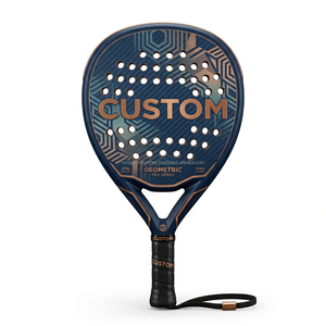 Raquette de padel personnalisée avec logo OEM, vente en gros, nylon, fibre de carbone 18K 12K, portable, contrôle de la rotation, légère, fabricant en gros, faible MOQ - Product Image 2