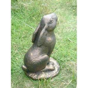 Adorno de Conejo Vintage para Decoración de Jardín, Escultura de Conejo de Pascua de Bronce, Modelo Decorativo a Precios Accesibles - Product Image 4