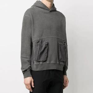 Nouveau Design sweat à capuche vierge Vintage Distressed Acid Washed Hoodie Men Streetwear Blank Acid Wash Hoodie - Product Image 1