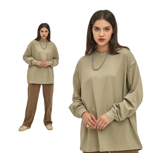 Venta al por mayor de alta calidad de moda Otoño sudadera vintage ácido lavado unisex sudadera Diseño de cuello redondo personalizar DDP Envío - Product Image 5