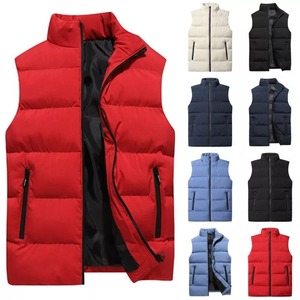 เสื้อโค้ทแขนกุดมีซิปรูดสำหรับผู้ชายและผู้หญิงแจ็คเก็ตบุนวมนวม - Product Image 6