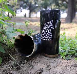 Authentiques verres à bière viking, cornes à méad cérémonielles faizacraft - Product Image 3