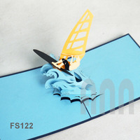 ANN HANDICRAFT FS122 Cartes d'invitation et de cadeaux de Thanksgiving personnalisées 3D imprimées à la main en 4 couleurs, découpées, en papier, Vietnam