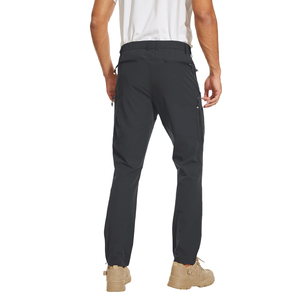 Pantalon de randonnée imperméable pour hommes pour toutes les saisons Pantalon cargo coupe-vent à fermeture éclair pour le camping et l'escalade - Product Image 2