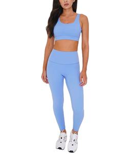 Conjunto Deportivo para Mujer al por Mayor: Sujetador Deportivo y Leggings Transpirables de Cintura Alta con Cordón Ajustable para Gimnasio, Entrenamiento y Fitness 2026 - Product Image 1