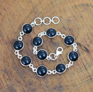 Boho Style Classical <b>Bracelet</b> Jewelry For <b>Women</b> <b>Silver</b> Jewelry 925 <b>Sterling</b> <b>Silver</b> Black Onyx Gemstone Handmade <b>Bracelet</b> Gift - Product Image 3