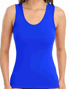 Wholesale Breathable <b>Lace</b> 100% Cotton Women's Sports <b>Tank</b> <b>Top</b> with Animal Print for Gym Workout Yoga Fitness BD Supplier - Product Image 5