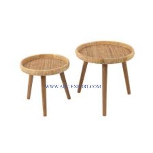 Meubles design attrayant de grande taille Table en rotin Table de centre de maison Table d'intérieur en rotin de jute de forme personnalisée en vente - Product Image 6