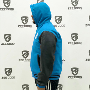 Blouson Bomber Homme Hiver Haute Qualité en Tissu Toile avec Capuche et Col Montant, Logo Personnalisé, Prix Abordable, Vente en Gros - Product Image 3