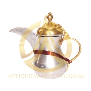 กาต้มน้ําพวยยาวทําจากสแตนเลสใช้สําหรับอุปกรณ์หม้อชากาแฟจากอินเดียขายร้อนคําดัลลาห์ - Product Image 4