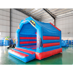 Commercial PVC Kids Superhero <b>Inflatable</b> Bouncer Outdoor Bounce Jumping Castle Portable Play <b>House</b> - Product Image 4