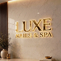 Letrero Comercial Personalizado LC Sign, Letreros LED Iluminados, Logotipo Acrílico 3D, Letrero LED Personalizado, Logotipo Retroiluminado, Letras de Canal para Salón de Belleza