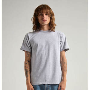 Camiseta de gimnasio de alta calidad para hombre, Camiseta deportiva de algodón de manga corta con estampado holgado - Product Image 4