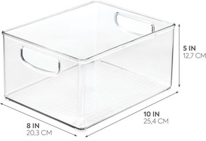 Kitchen <b>Fridge</b> Organizer <b>Storage</b> Transparent PET Stackable Refrigerator Drawer <b>Storage</b> Box Kitchen Set <b>Storage</b> Box - Product Image 2