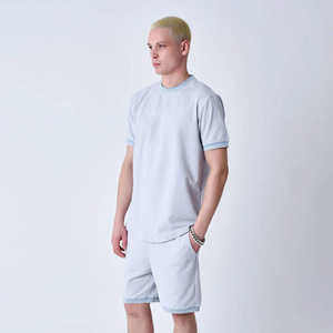 Summer Men's Sportswear <b>Short</b> Sleeved T-Shirt + Sports <b>Shorts</b> Quick Drying, Breathable And <b>Cool</b> Fitness Fashion Two-Piece Set - Product Image 4