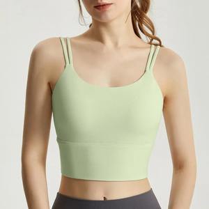 Soutien-gorge de Yoga en Nylon Spandex respirant de qualité supérieure personnaliser la conception soutien-gorge de sport pour femmes nouveau soutien-gorge élégant en gros pour femmes - Product Image 2