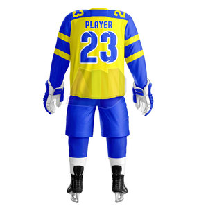 Uniformes de Hockey sobre Hielo Transpirables y Cómodos, Hechos de Tela Ligera y Duradera 100% Poliéster para el Rendimiento del Jugador - Product Image 3