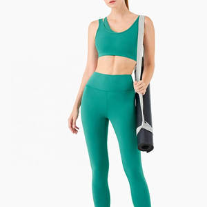 Sujetador deportivo OEM de alto soporte para yoga y gimnasio con logotipo personalizado para mujer - Product Image 1