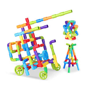 ของเล่นวิทยาศาสตร์และวิศวกรรมสำหรับเด็ก ชุดตัวต่อสร้างท่อ - Product Image 1