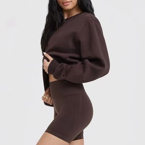 Custom Logo <b>Lightweight</b> Elastic Hem casual streetwear Drop Shoulder figures breathable Eco friendly hoodies Knitted - Product Image 3