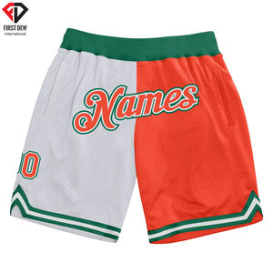 Pantalones cortos de baloncesto transpirables para hombre, fluorescente, Color sólido, liso, 100% poliéster, malla, alta calidad, talla grande - Product Image 5