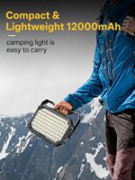 Lampe de travail LED magnétique portative rechargeable, étanche, 4 modes, lampe de travail d'urgence pour la réparation automobile, le garage, le camping