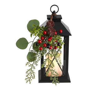 High Quality <b>Black</b> Iron <b>Lantern</b> Metal <b>Candle</b> Holder Stylish Home Decoration Hanging <b>Lantern</b> for Christmas & Special Occasions - Product Image 5