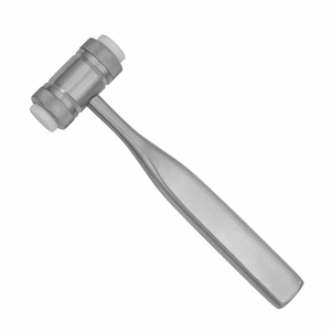 Mead Bone Mallet Martillo quirúrgico de acero inoxidable de 7 pulgadas con cabezas de nailon reemplazables para cirugía dental y ortopédica - Product Image 3