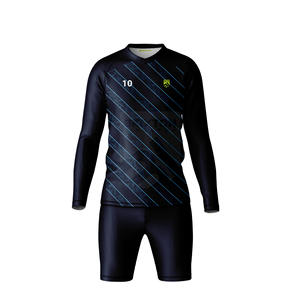 Conjunto de Pantalones Cortos y Camiseta de Portero Sublimados Personalizados y Transpirables |   Uniforme de Fútbol de Manga Corta Acolchado de Secado Rápido con Servicio OEM/ODM - Product Image 1