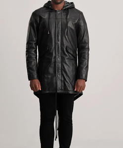 Veste en cuir pour homme de couleur personnalisée, service OEM, col montant, imperméable, respirante, veste en cuir d'hiver - Product Image 3