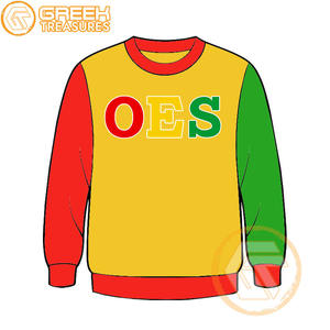 Commande personnalisée étoile de l'Est coton polaire brodé hiver femmes écologique 500g tissu haute qualité pull grec - Product Image 3