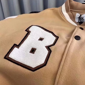 Offre Spéciale personnalisé hommes recadrée Baseball Varsity veste hiver Vintage en cuir manches chaîne Chenille broderie Plus High Street - Product Image 3