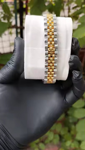 Reloj de diamantes de moissanita Premium de diseño Hip Hop de lujo para hombre, reloj ostentoso totalmente helado, correa de acero inoxidable, caja analógica de 5mm - Product Image 5