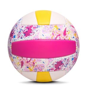 Ballon de volley-ball pour filles rose mignon Taille officielle 5 Cuir PVC promotionnel Sensation douce Cousu à la machine pour événement Giveaway - Product Image 3