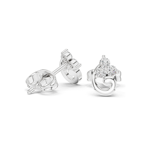 Pendientes de Diamantes de Laboratorio para Mujer, 0.15 CT, Oro de 18KT, 14KT, 10KT y Plata 925, Opciones de Moissanita y Diamante, Oro Rosa y Amarillo - Product Image 6
