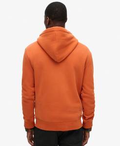 2025 Unisex Oversize <b>Men's</b> <b>Hoodies</b> High Quality 550gsm <b>Orange</b> Cotton Streetwear Breathable Custom Design Embroidery Decoration - Product Image 6