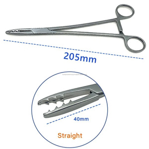Coupe-épingles manuel orthopédique pour réduction osseuse, instrument chirurgical en acier inoxydable pour la préhension des tissus mous - Product Image 6
