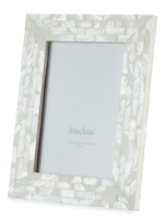Cadre photo personnalisable en résine MOP, incrustation artisanale, motif géométrique sculpté à la main, finition satinée, décoration moderne pour la maison