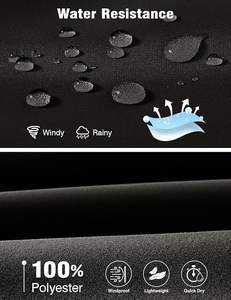 Chaqueta Cortavientos Ligera Unisex con Capucha, Cierre Completo, Informal, para Trabajo, Golf, Negocios, Invierno, con Bolsillos - Product Image 2