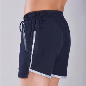 Custom Men's Mid Workout <b>Shorts</b> High Quality 100% Polyester Canvas Logo Printed <b>Gym</b> Sweat <b>Shorts</b> Pockets Digital Printing OEM - Product Image 3