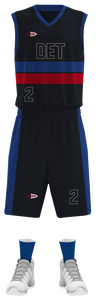 Ensemble d'uniformes de basket-ball Black Fan Jersey Ensembles de maillots de basket-ball à rotation rapide avec un savoir-faire professionnel - Product Image 2