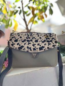 กระเป๋าสะพายไหล่หนังรีไซเคิลทำด้วยมือหลากสีสำหรับผู้หญิงใหม่สไตล์ตะวันตก - Product Image 6