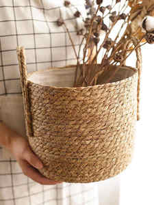 Cesta de almacenamiento de jacinto de agua de lujo de Vietnam elegante, ecológica y versátil para las necesidades de organización y almacenamiento del hogar - Product Image 3