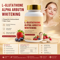 Pilules de soin de la peau blanchissantes et antioxydantes à base de L-Glutathion, Alpha Arbutine et Vitamine C pour l'amélioration de la beauté et l'éclaircissement de la peau chez l'adulte