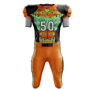 Meilleures ventes, ensemble de maillots de football américain au design personnalisé, uniforme d'entraînement respirant à manches courtes - Product Image 1