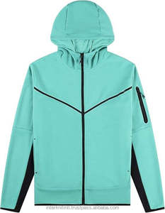 Chándal Deportivo Ligero y Transpirable con Capucha y Cierre de Cremallera para Hombre, Estilo Vintage, Marca Personalizada, 100% Poliéster, Logotipo con Impresión Digital Completa - Product Image 2